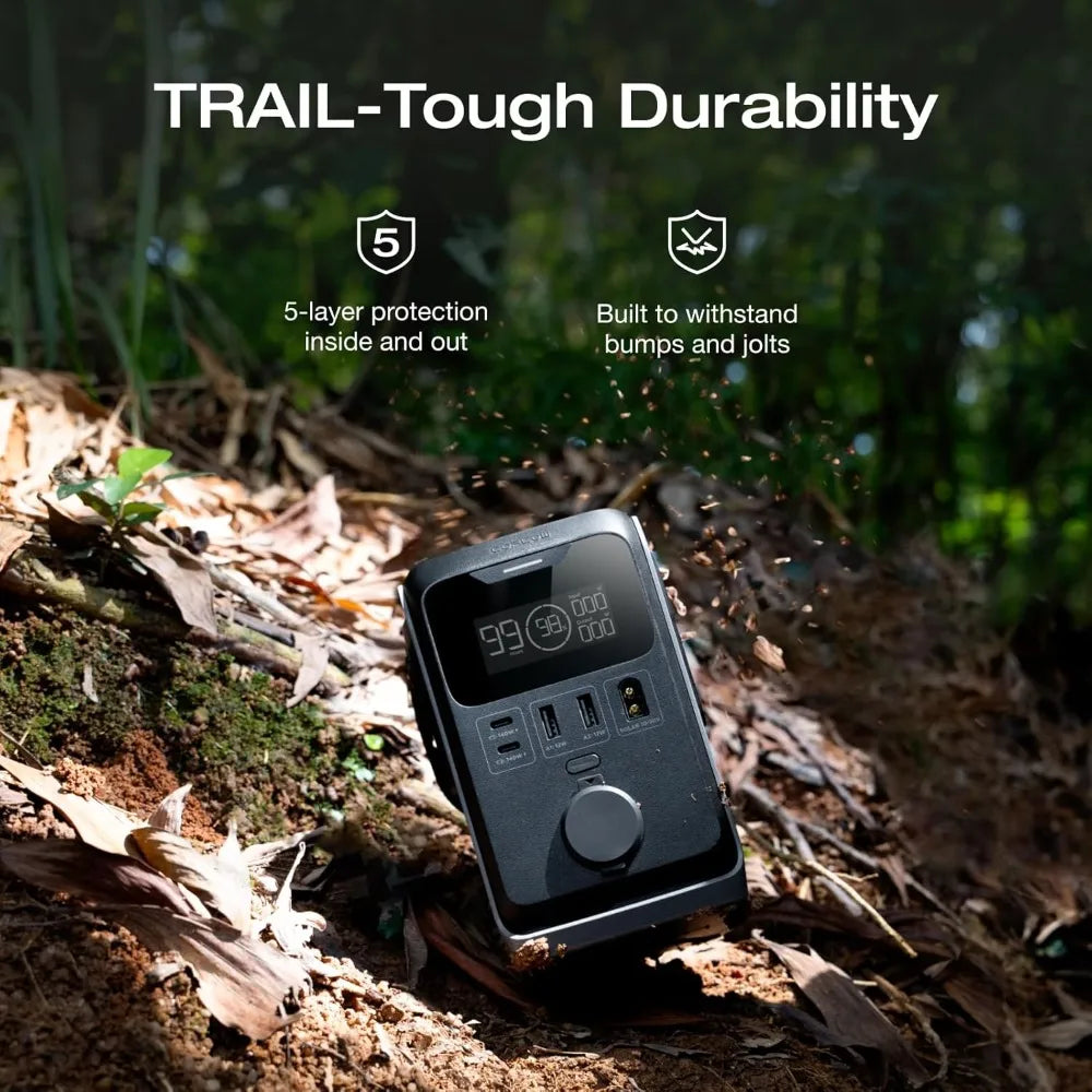ECOFLOW TRAIL 300 DC Portable Power Station, 288Wh LiFePO4 300W DC Output, Compact Solar Generator for Camping,