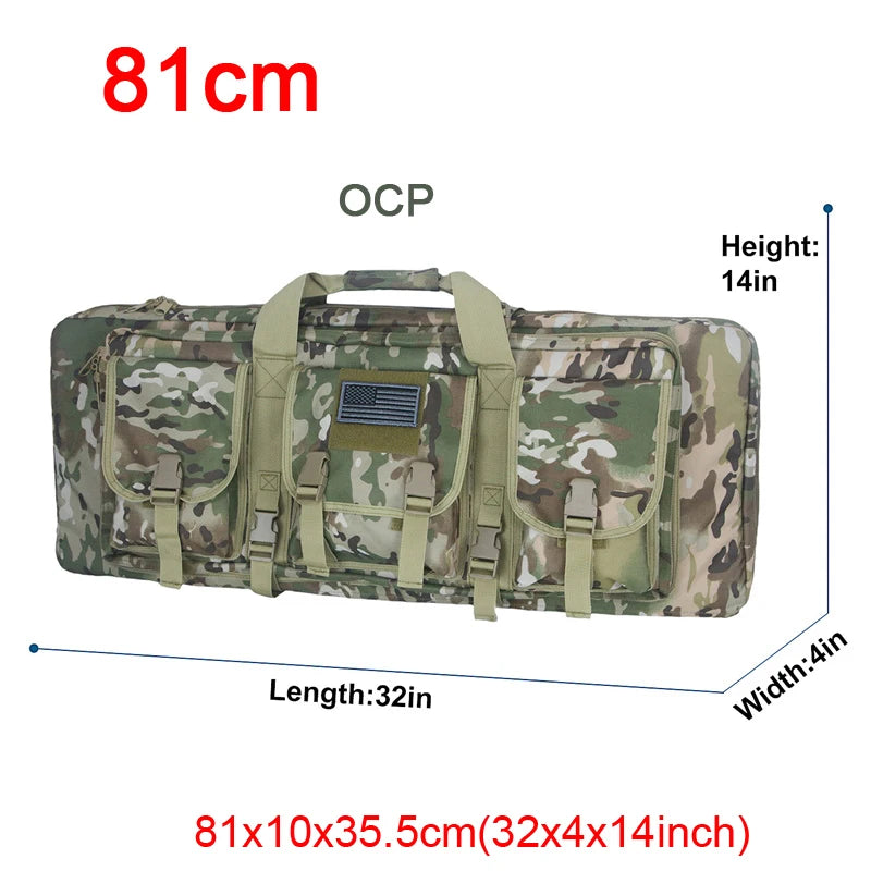 LQARMY Tactical Double Rifle Case Molle  Backpack Hunting