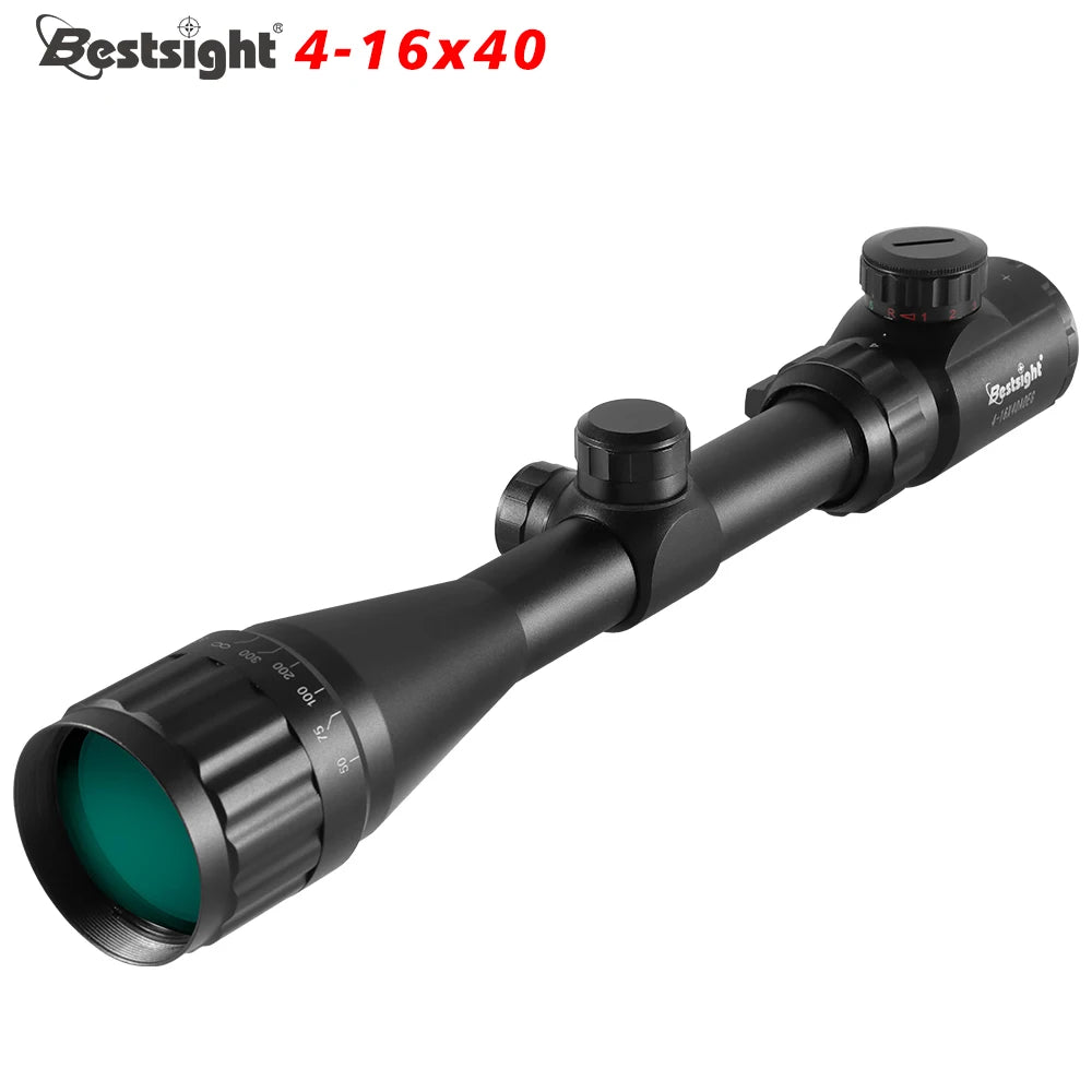 4-16X40 AOE Optics Hunting Riflescope Red&Green Dot Illuminated Sight Airsoft Rifle