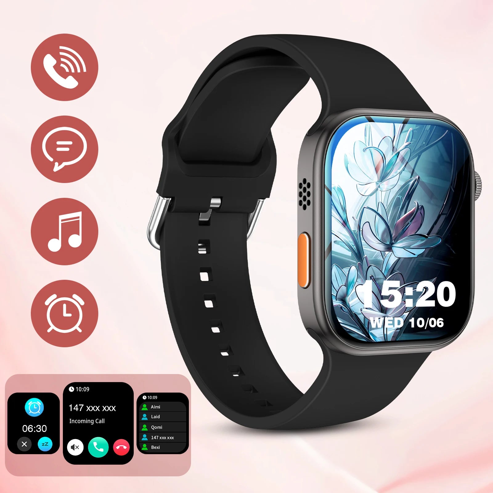 2025 DIY Wallpaper Smart Watch: Wireless Calling, Message Reminder