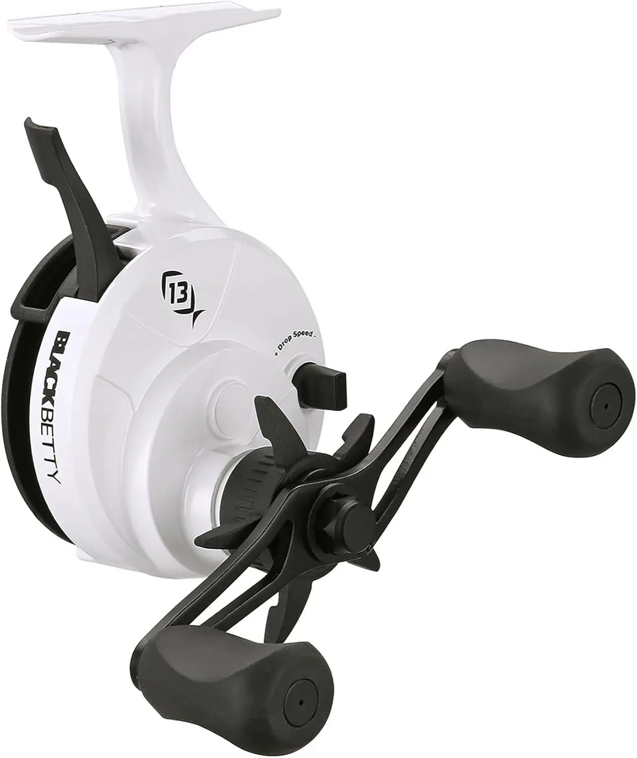 Inline Ice Fishing Reels with FreeFall Trigger System for Precise Depth Control and Durable Graphite Frame