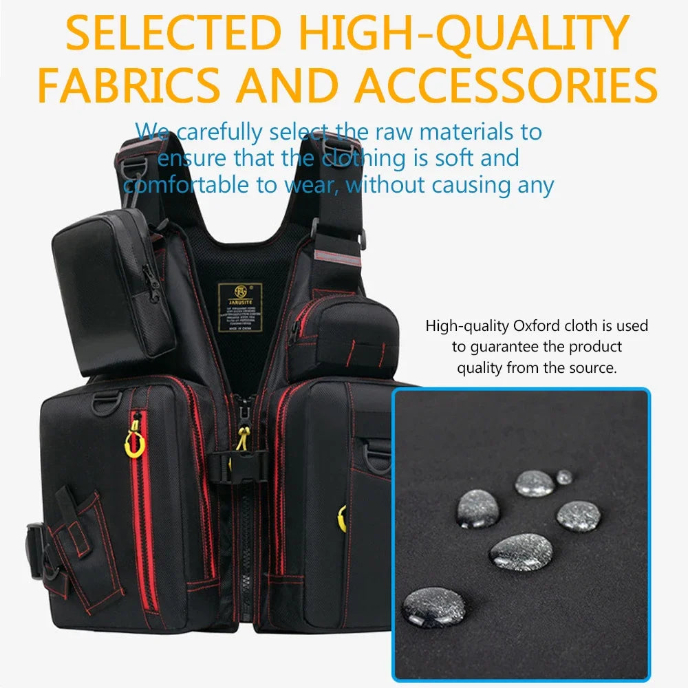 Multi-Functional Life Jacket Vest For Outdoor Fishing A Must-Have