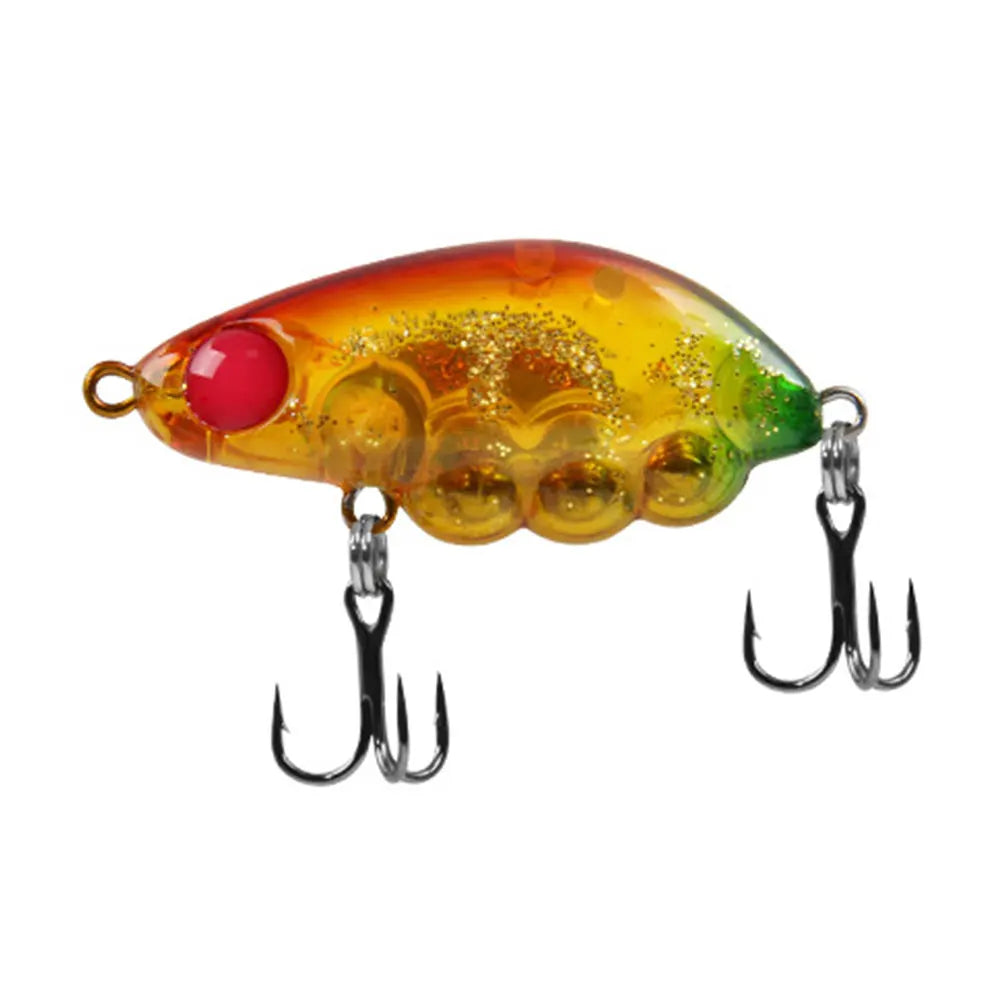 3.9g/35mm Mini Hard Bait with Fixed Steel Ball Fishing Lure Artificial Bait for Perch Trout Bass