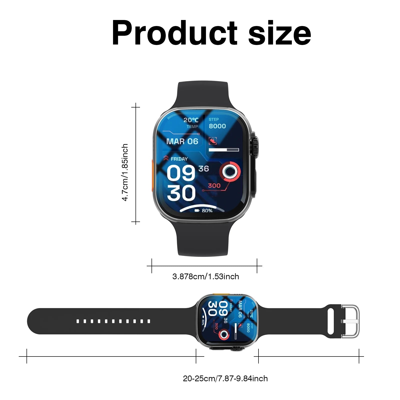 2025 DIY Wallpaper Smart Watch: Wireless Calling, Message Reminder