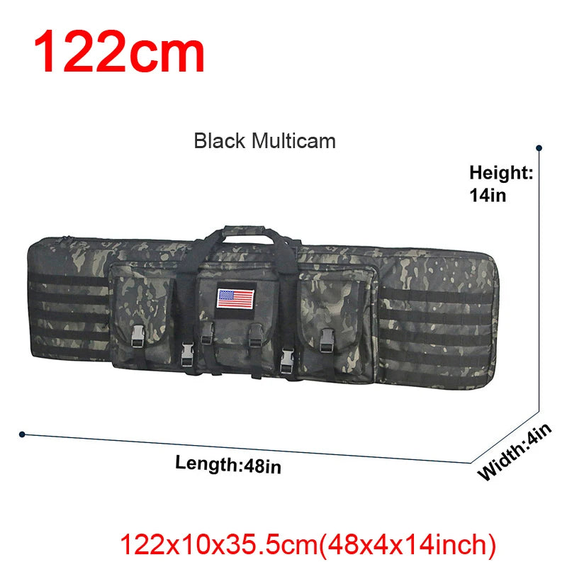 LQARMY Tactical Double Rifle Case Molle  Backpack Hunting