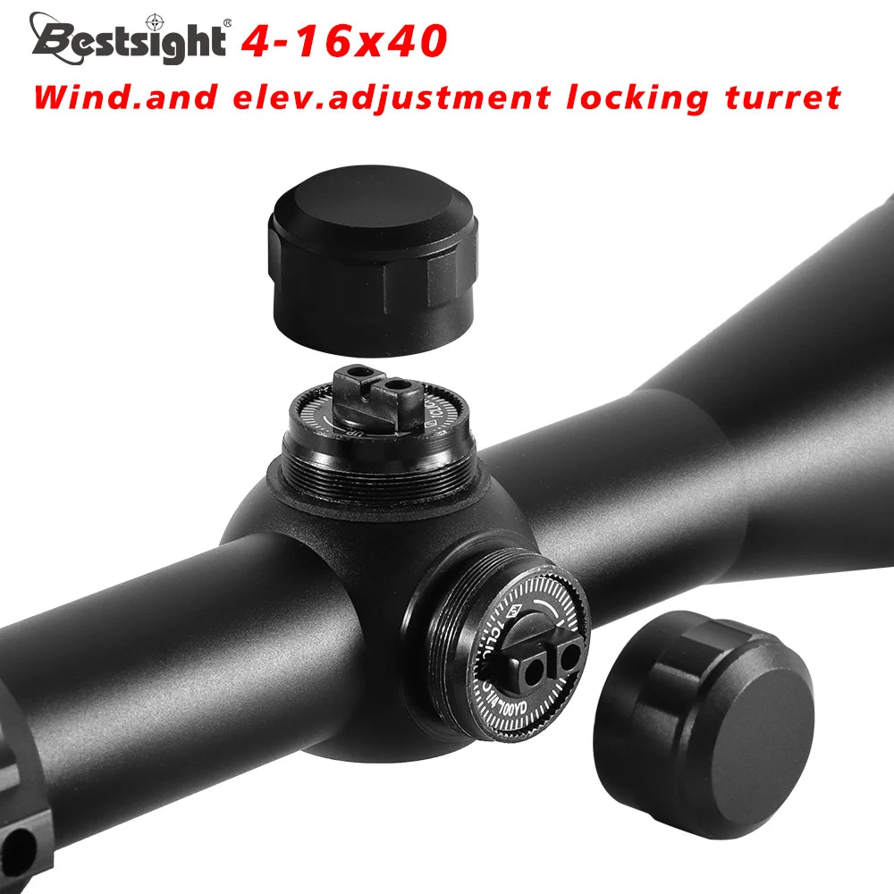 4-16X40 AOE Optics Hunting Riflescope Red&Green Dot Illuminated Sight Airsoft Rifle