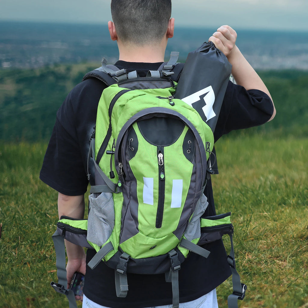 VILLEY Portable Camping Side Table, Ultralight Aluminum Folding Beach Table with Carry Bag