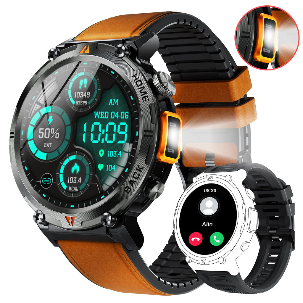 KE3 2025 New Bluetooth Call smartwatch for men Full Touch Screen With Health Monitor